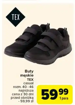 Carrefour Buty męskie rozm. 40-46 Tex oferta