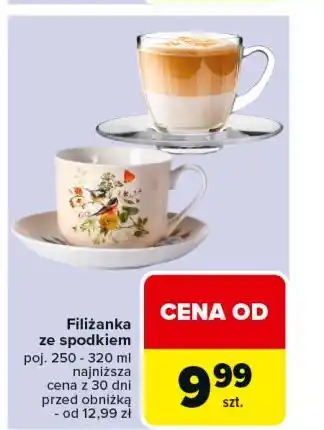 Carrefour Filiżanka ze spodkiem oferta