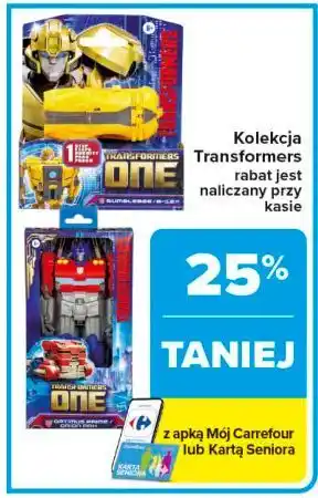 Carrefour Transformers mega one step optimus Hasbro oferta