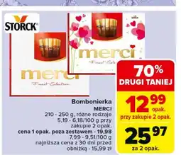 Carrefour Bombonierka serce różowe Storck Merci oferta