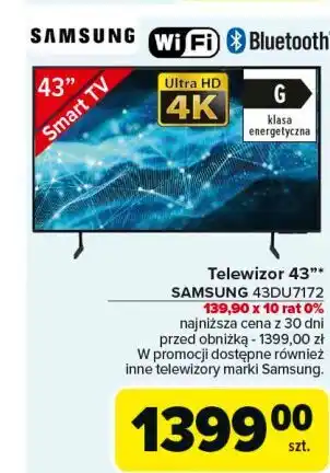 Carrefour Telewizor 43 43du7172 Samsung oferta