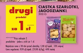 Biedronka Ciastka szarlotki Bonitki oferta