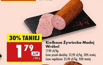 Biedronka Kiełbasa żywiecka Madej & wróbel oferta