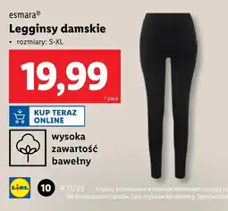 Lidl Legginsy damskie Esmara oferta