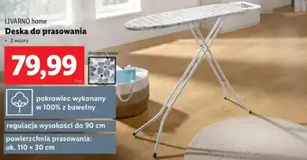 Lidl Deska do prasowania Livarno oferta