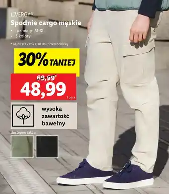 Lidl Spodnie męskie Livergy oferta