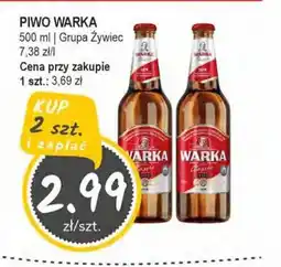 Słoneczko Piwo warka grupa żywiec oferta