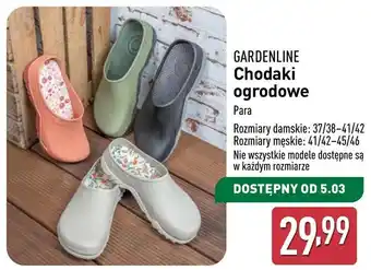 ALDI Chodaki ogrodowe Gardenline oferta