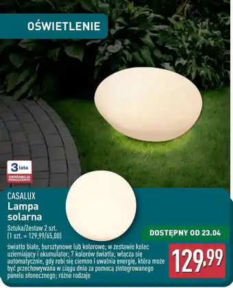 ALDI Lampa solarna Casalux oferta