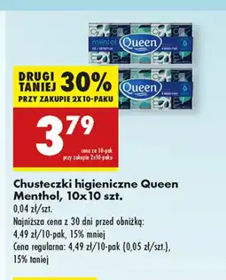 Biedronka Chusteczki higieniczne Queen oferta