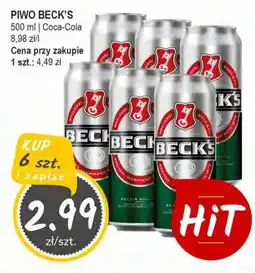 Słoneczko Piwo beck's coca-cola oferta