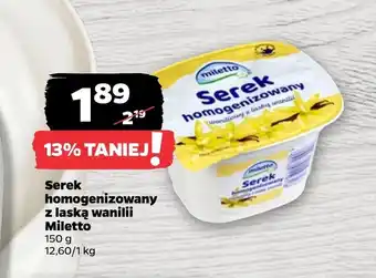 Netto Serek homogenizowany Miletto oferta