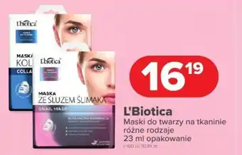 Drogeria Dr.Max L'Biotica Maski do twarzy na tkaninie oferta