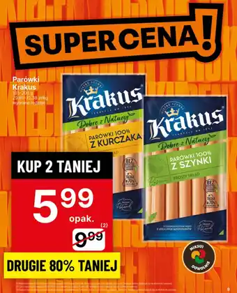 Delikatesy Centrum Parówki Krakus oferta