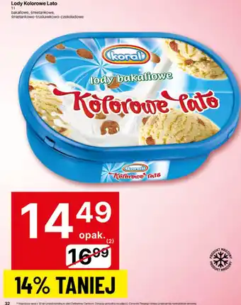 Delikatesy Centrum Lody Kolorowe Lato oferta