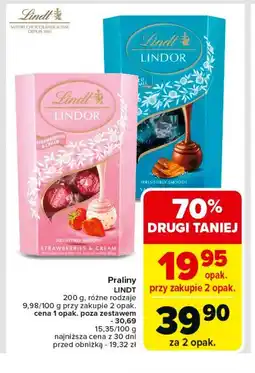 Carrefour Market Bombonierka strawberries & cream Lindt lindor oferta