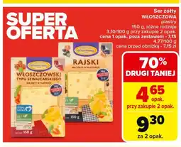 Carrefour Market Ser włoszczowski typu szwajcarskiego Włoszczowa oferta