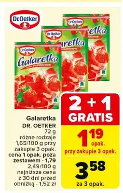 Carrefour Market Galaretka truskawkowa Dr. oetker oferta