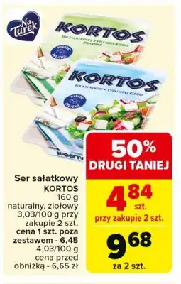 Carrefour Market Kortos ser sałatkowy Turek naturek Turek 123 oferta