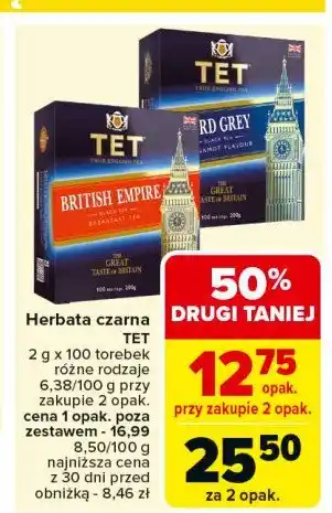 Carrefour Market Herbata Tet lord grey oferta