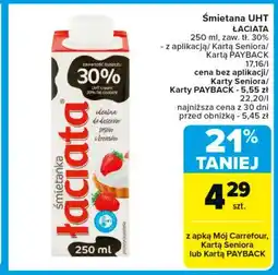 Carrefour Market Śmietanka 30 % Łaciata oferta