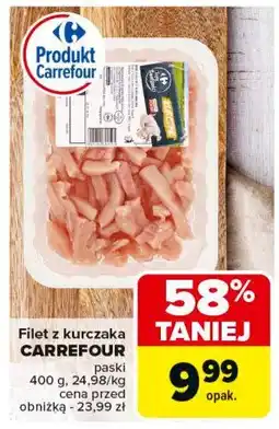 Carrefour Market Filet z piersi kurczaka paski Carrefour oferta