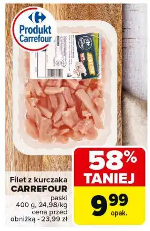 Carrefour Market Filet z piersi kurczaka paski Carrefour oferta