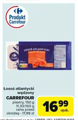 Carrefour Market Łosoś atlantycki wędzony na zimno Carrefour classic oferta