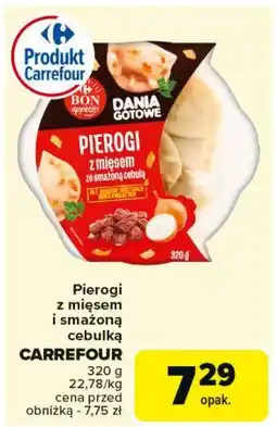 Carrefour Market Pierogi z mięsem ze smażoną cebulką Carrefour bon appetit! oferta