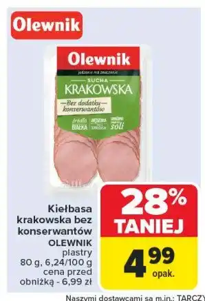 Carrefour Market Kiełbasa sucha Olewnik oferta