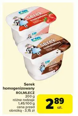 Carrefour Market Serek homogenizowany czekoladowy Rolmlecz oferta