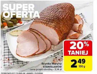 Carrefour Market Szynka maryny Stanisławów oferta