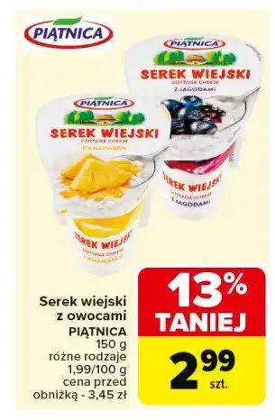 Carrefour Market Serek wiejski z jagodami Piątnica serek wiejski oferta