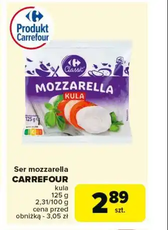 Carrefour Market Ser mozzarella bez laktozy Carrefour classic oferta