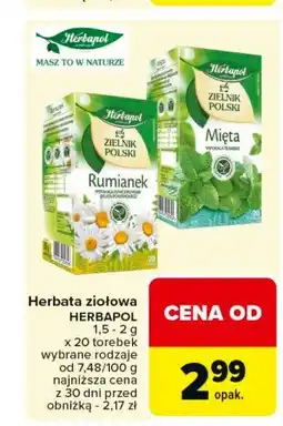 Carrefour Market Herbatka rumianek Herbapol zielnik polski oferta