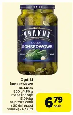 Carrefour Market Ogórki konserwowe Krakus maspex oferta