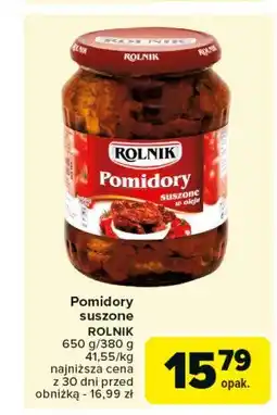 Carrefour Market Pomidory suszone w oleju Rolnik oferta