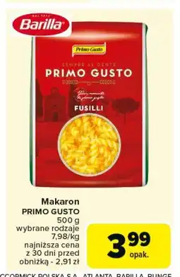 Carrefour Market Makaron fusilli Primo gusto oferta