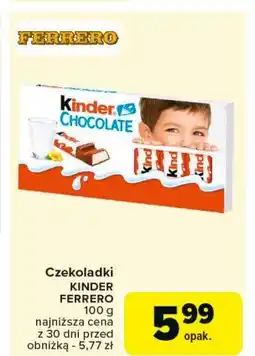 Carrefour Market Czekoladki Kinder chocolate oferta