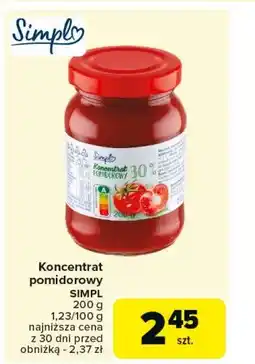 Carrefour Market Koncentrat pomidorowy 30% Simpl oferta