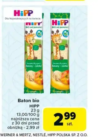 Carrefour Market Baton bananowo-jabłkowy Hipp owocowy przyjaciel oferta