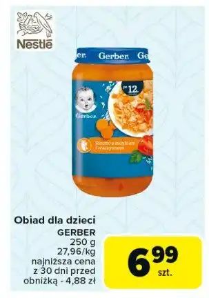 Carrefour Market Obiadek risotto z indykiem i warzywami Gerber junior oferta