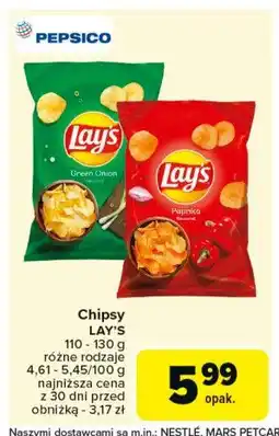 Carrefour Chipsy zielona cebulka Lay's Frito lay lay's oferta