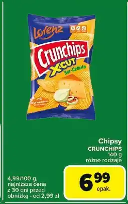 Carrefour Express Chipsy ser-cebula Crunchips x-cut Crunchips lorenz oferta