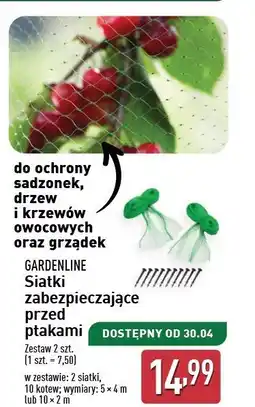 ALDI Siatka chroniąca przed ptakami 10 x 2 m Gardenline oferta