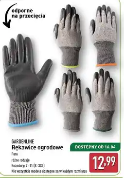 ALDI Rękawice ogrodowe 7-11 Gardenline oferta