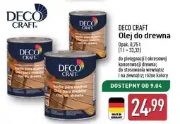 ALDI Olej do drewna uniwersalny Deco Craft oferta