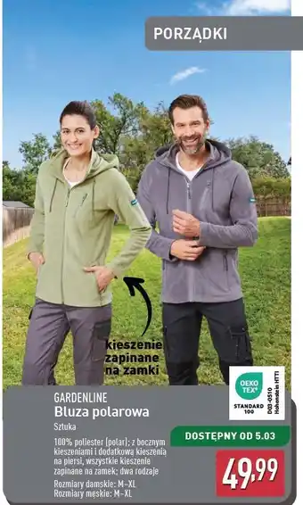 ALDI Bluza polarowa m-xl Gardenline oferta