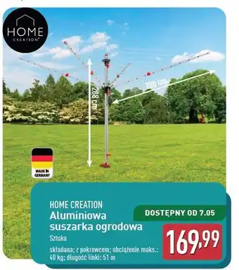 ALDI Suszarka ogrodowa 51 cm Home Creation oferta