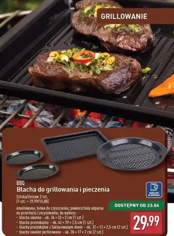 ALDI Blacha owalna perforowana 30 x 17 2 cm Bbq oferta